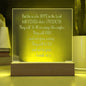 Engraved Plaque Isaiah 40:31 But Those Who Hope In The Lord, Color Changing LED