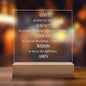 Engraved Serenity Prayer Plaque With Color Changing LED