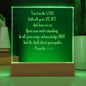 Engraved Plaque Proverbs 3:5-6 Trust In The Lord, Color Changing LED