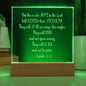 Engraved Plaque Isaiah 40:31 But Those Who Hope In The Lord, Color Changing LED