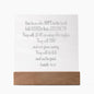 Engraved Plaque Isaiah 40:31 But Those Who Hope In The Lord, Color Changing LED