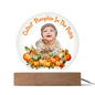 Custom Photo Plaque Cutest Pumpkin In The Patch With Optional LED Lighting