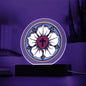 Clear Plaque With Luther Rose And Optional LED Lighting