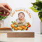 Custom Photo Plaque Cutest Pumpkin In The Patch With Optional LED Lighting