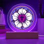 Clear Plaque With Luther Rose And Optional LED Lighting
