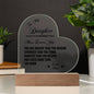 To My Daughter Encouragement Plaque Love Mom With Option Color LED Base