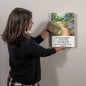 High Gloss Metal Art Print Be Strong And Courageous Flower Garden
