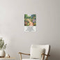 High Gloss Metal Art Print Be Strong And Courageous Flower Garden