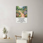 High Gloss Metal Art Print Be Strong And Courageous Flower Garden