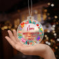 Custom Festive Christmas Ornament Most Likely To With Your Text
