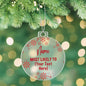 Custom Snowflake Christmas Ornament Most Likely To With Your Text