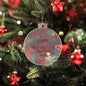 Custom Snowflake Christmas Ornament Most Likely To With Your Text