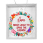 Most Likely To Spike The Eggnog Festive Personalized Christmas Ornament