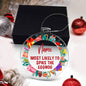 Most Likely To Spike The Eggnog Festive Personalized Christmas Ornament
