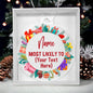 Custom Festive Christmas Ornament Most Likely To With Your Text