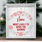 Most Likely To Spike The Eggnog Personalized Snowflake Christmas Ornament