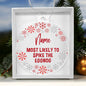 Most Likely To Spike The Eggnog Personalized Snowflake Christmas Ornament