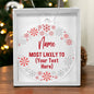 Custom Snowflake Christmas Ornament Most Likely To With Your Text