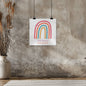 Very Demure Very Mindful Rainbow Poster In Coconut Girl Colors