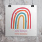 Very Demure Very Mindful Rainbow Poster In Coconut Girl Colors