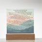 Plaque Psalm 91 Whoever Dwells Christian Art With LED Lighting