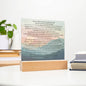 Plaque Psalm 91 Whoever Dwells Christian Art With LED Lighting