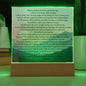 Plaque Psalm 91 Whoever Dwells Christian Art With LED Lighting