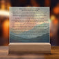 Plaque Psalm 91 Whoever Dwells Christian Art With LED Lighting
