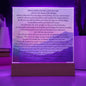 Plaque Psalm 91 Whoever Dwells Christian Art With LED Lighting