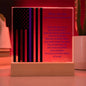 Personalized Policeman Appreciation Lighted Plaque With Color LED Lighting