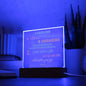 Be Strong And Courageous Personalized Joshua 1:9 Plaque