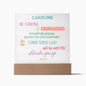 Be Strong And Courageous Personalized Joshua 1:9 Plaque