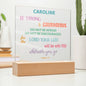 Be Strong And Courageous Personalized Joshua 1:9 Plaque