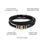 Men's Bracelet For Dad Who Golfs From Son On Message Card