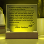 Personalized Nursing Assistant Plaque