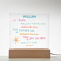 Personalized For Kids Jeremiah 29:11 LED Plaque For I Know The Plans I Have For You