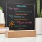 Personalized For Kids Jeremiah 29:11 LED Plaque For I Know The Plans I Have For You