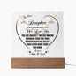 To Our Daughter You Are Brave Strong Smart Lighted Plaque with Necklace