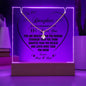 To Our Daughter You Are Brave Strong Smart Lighted Plaque with Necklace