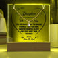 To Our Daughter You Are Brave Strong Smart Lighted Plaque with Necklace