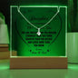 To Our Daughter You Are Brave Strong Smart Lighted Plaque with Necklace