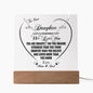 To Our Daughter You Are Brave Strong Smart Lighted Plaque with Necklace