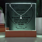 To Our Daughter You Are Brave Strong Smart Lighted Plaque with Necklace