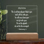 Personalized Deuteronomy 31:8 LED Plaque Do Not Be Afraid Do Not Be Discouraged