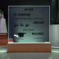 Personalized Plaque For Graduation Go Confidently In The Direction Of Your Dreams