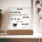 Personalized Plaque For Graduation Go Confidently In The Direction Of Your Dreams