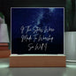 If The Stars Were Made To Worship So Will I Christian Art Lighted Plaque