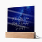 If The Stars Were Made To Worship So Will I Christian Art Lighted Plaque