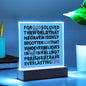 John 3:16 Plaque For God So Loved The World Bible Verse