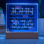 John 3:16 Plaque For God So Loved The World Bible Verse